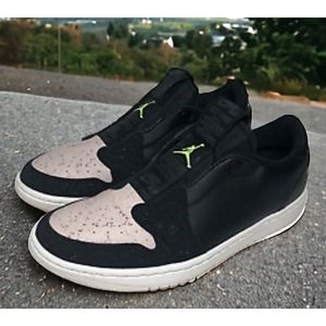Air Jordan 1 Nike SB AV3918 Black Leather Casual Shoes Womens 5.5 Fast Ship